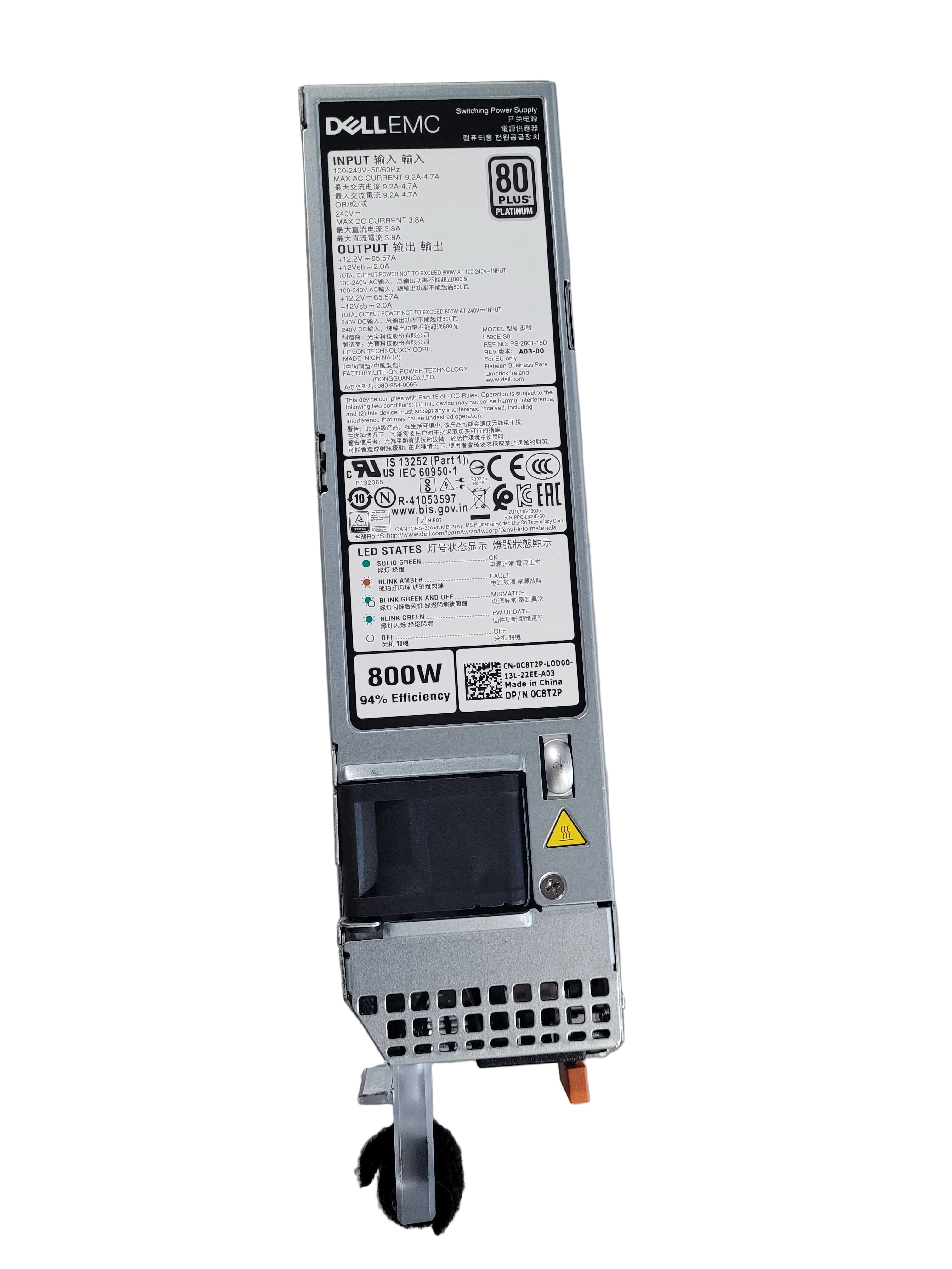 Dell 800W Power Supply for 15G