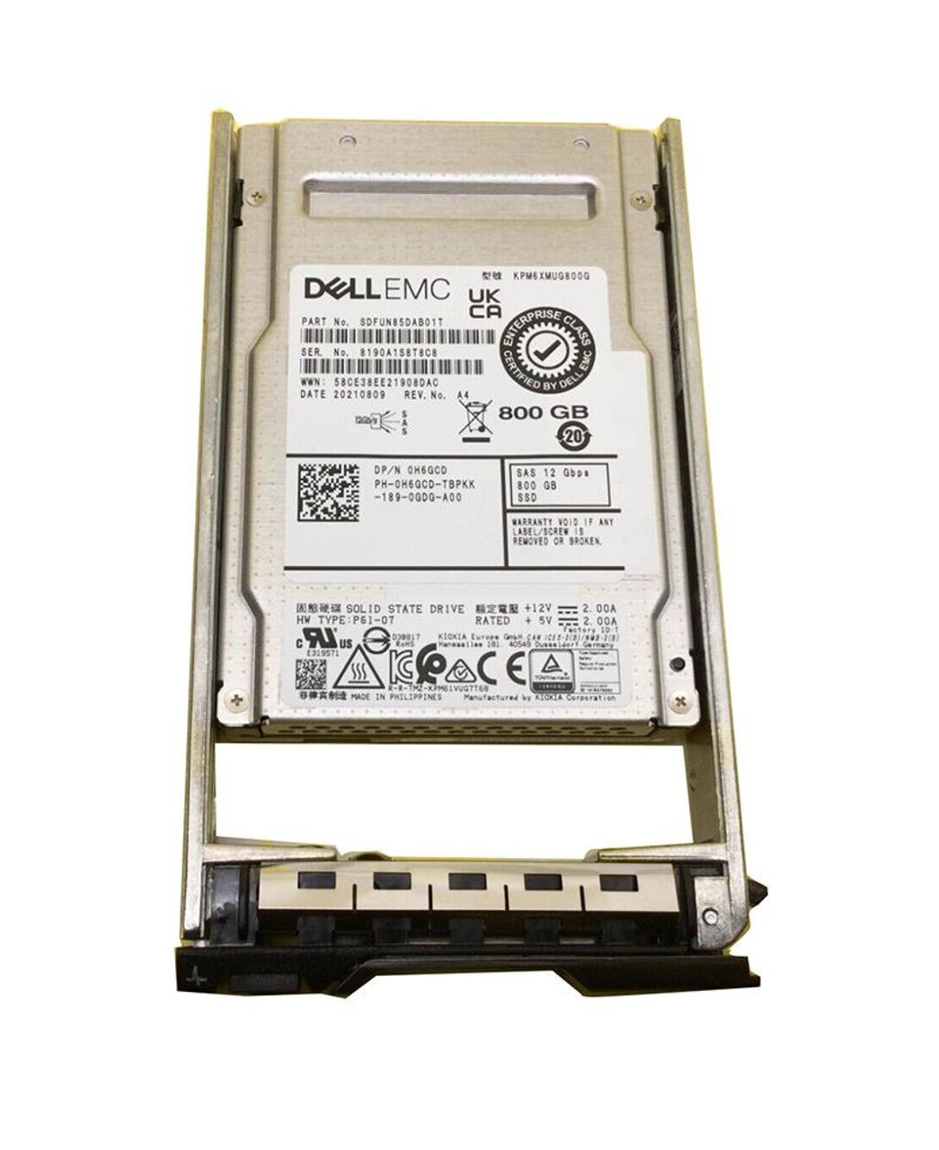 Dell SSD SAS 2.5" 800GB TLC Write Intensive 12GBPS