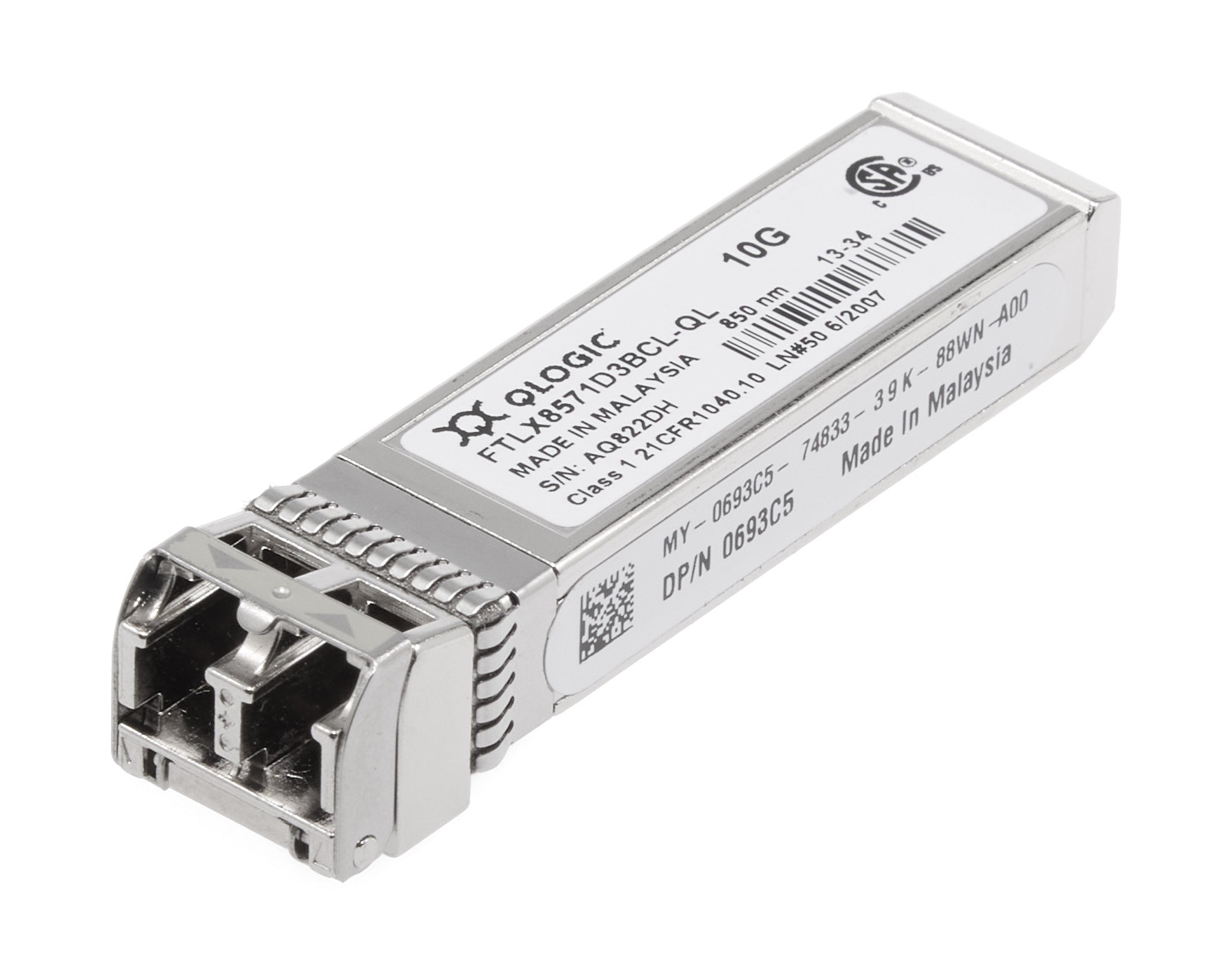 SR Optical Transceiver SFP for 10Gb QLogic NIC's