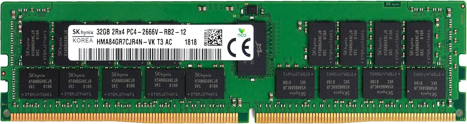 32GB DDR4 2666MHz Registered  Dual Rank Memory