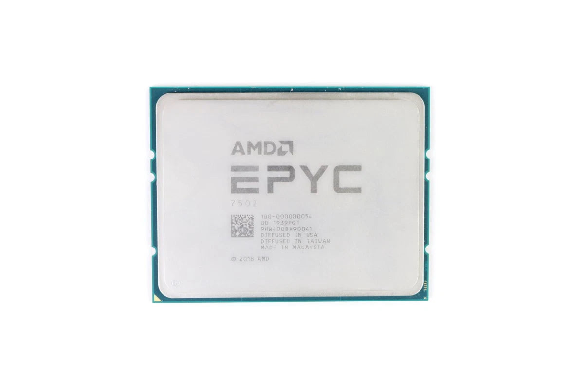 AMD EPYC 7502 CPU processor 32-core, 2.5 GHz, 128MB L3 cache, 180W