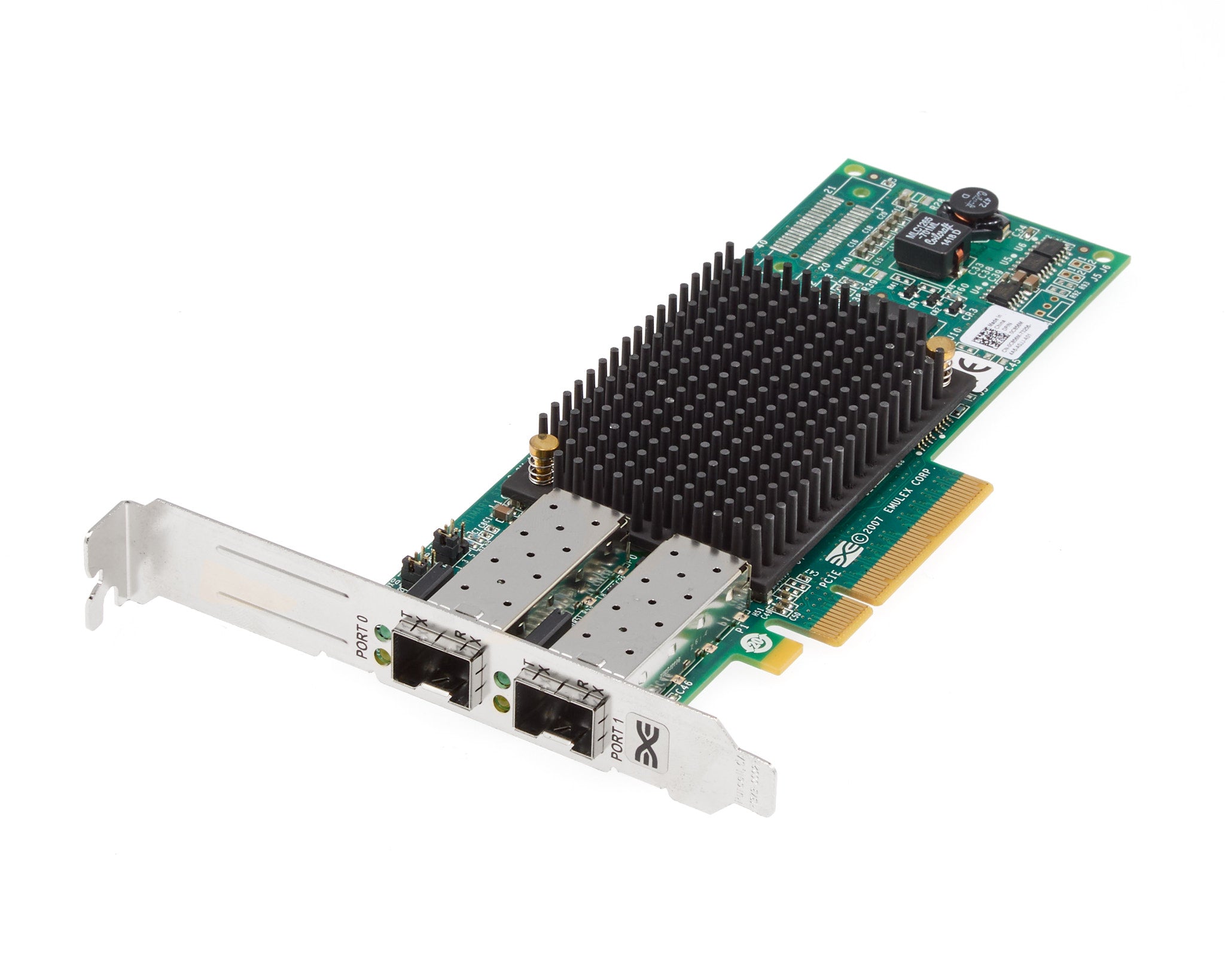 Dell Emulex LPE12002-E Dual Port 8GB Fiber Channel SFP+ HBA Full Height