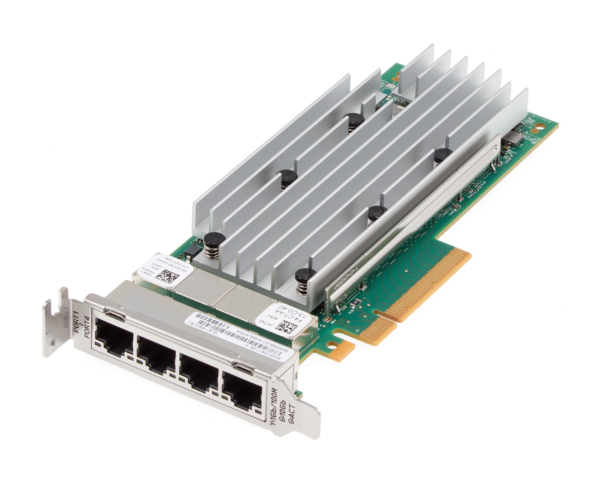 Dell QLogic QL41164HFRJ FastLinQ QUAD Port 10GB RJ45 Low Profile