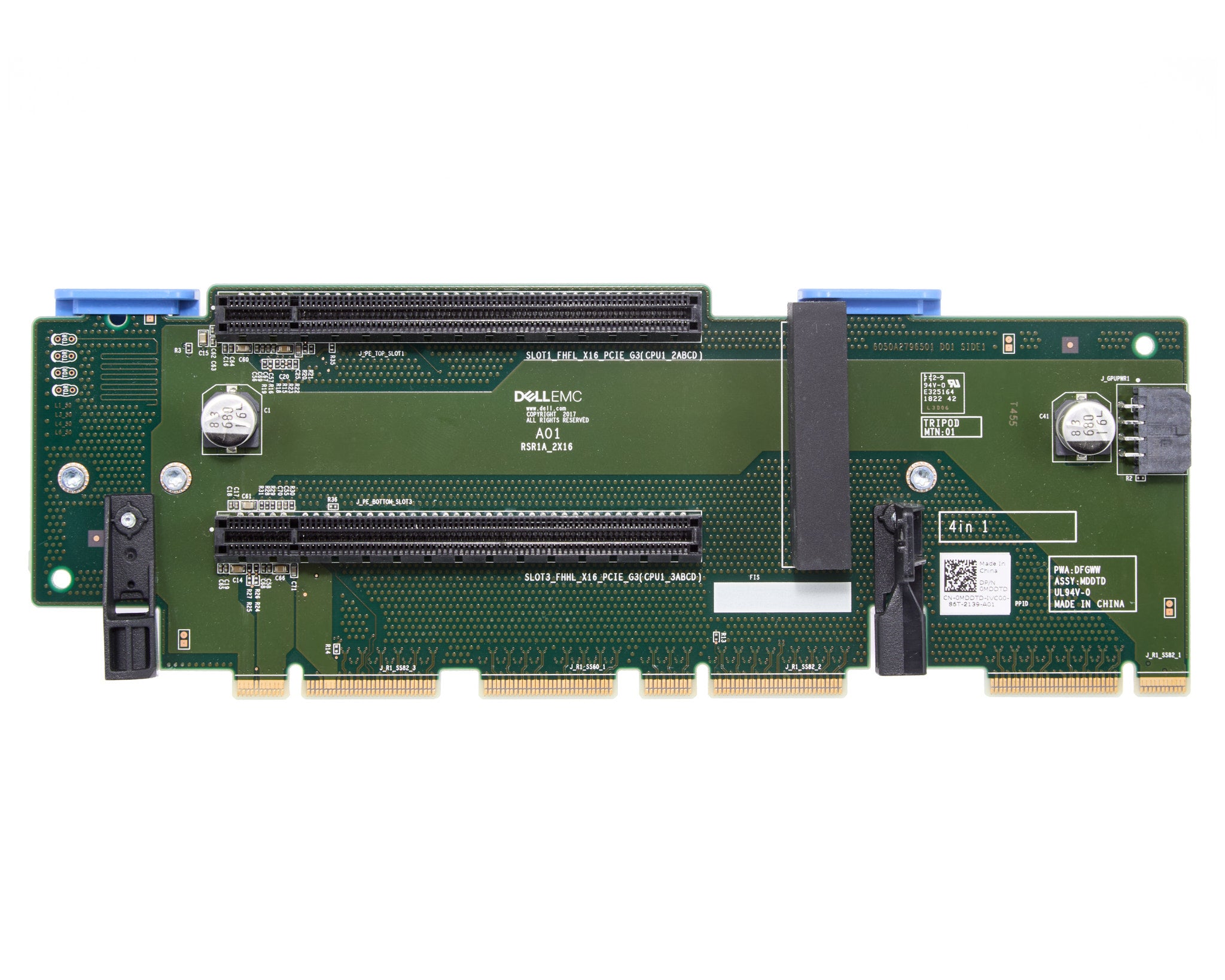 Dell R740/R740XD Riser 1, 2x16 For Riser Config 3 and 4