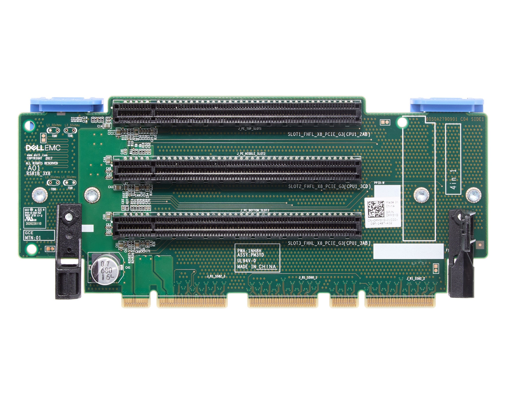 Dell R740/R740XD Riser 1B, 3X8 for Riser Configs 1, 2, 5