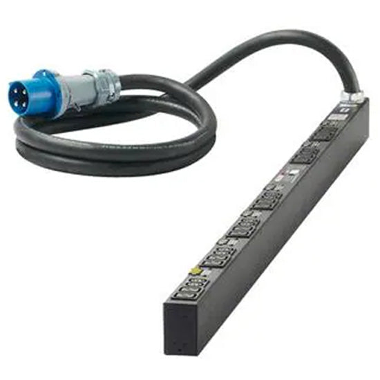 Panduit PDU QZ1B2G6BN24Z1 Power Outlet Strips Network POU, Vert, 60A, 3~Delta, IEC 60309 3P