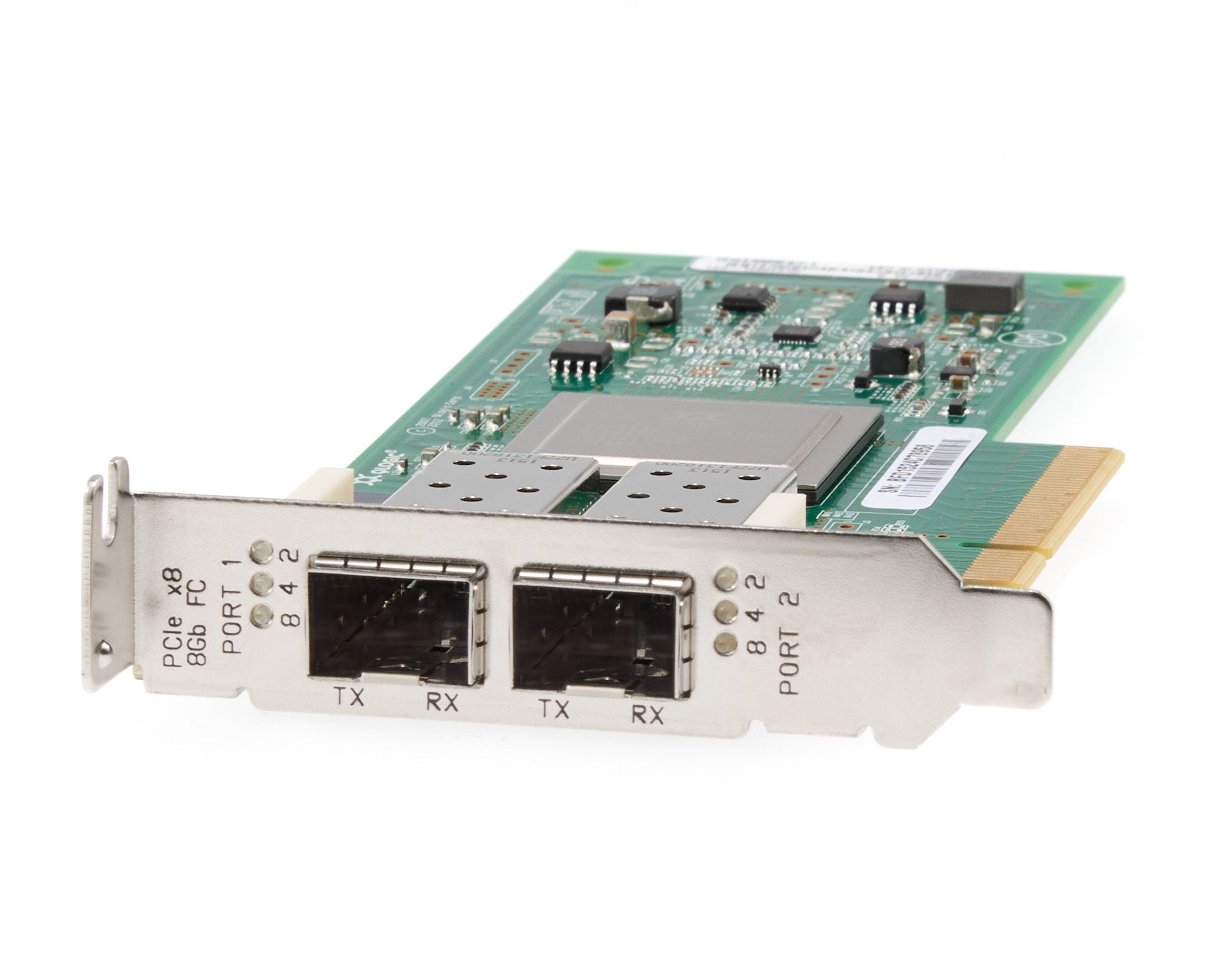 Dell QLogic QLE2562 Dual Port 8GB Fibre Channel SFP HBA Low Profile