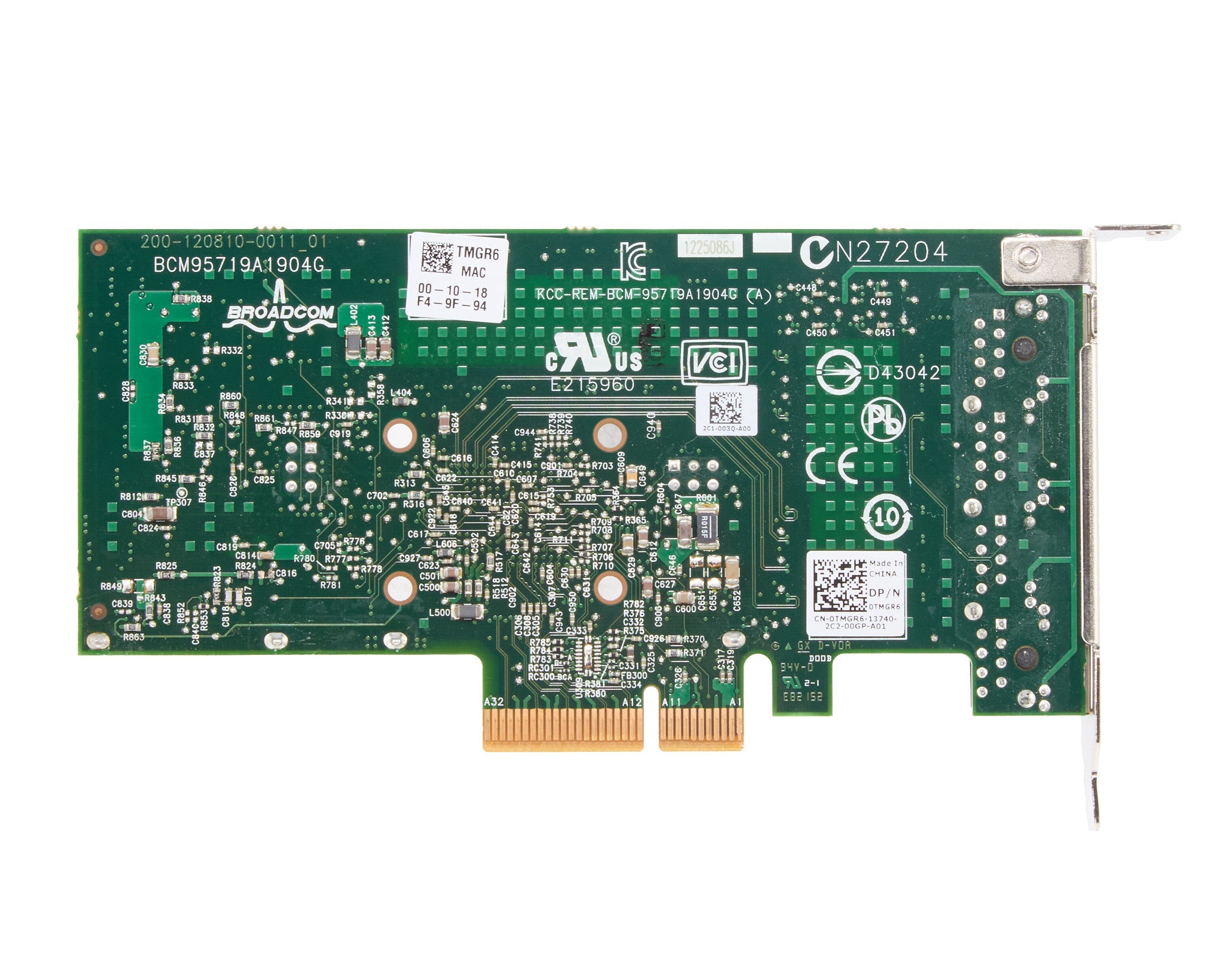 Dell Broadcom 5719 Quad Port 1GB RJ45 Low Profile – Stallard