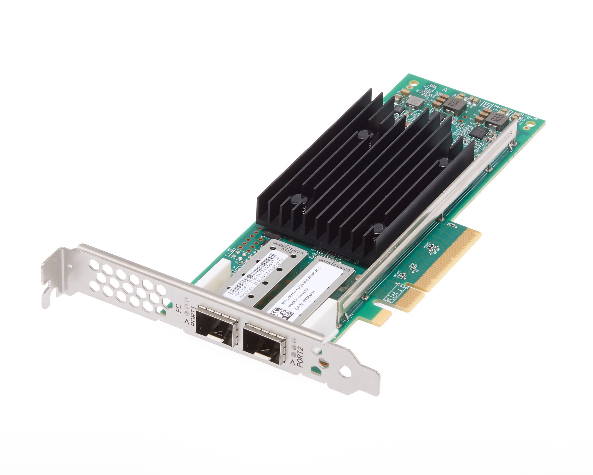 Dell QLogic QLE2772 Dual Port 32Gb Fiber Chanel SFP+ HBA Full Height