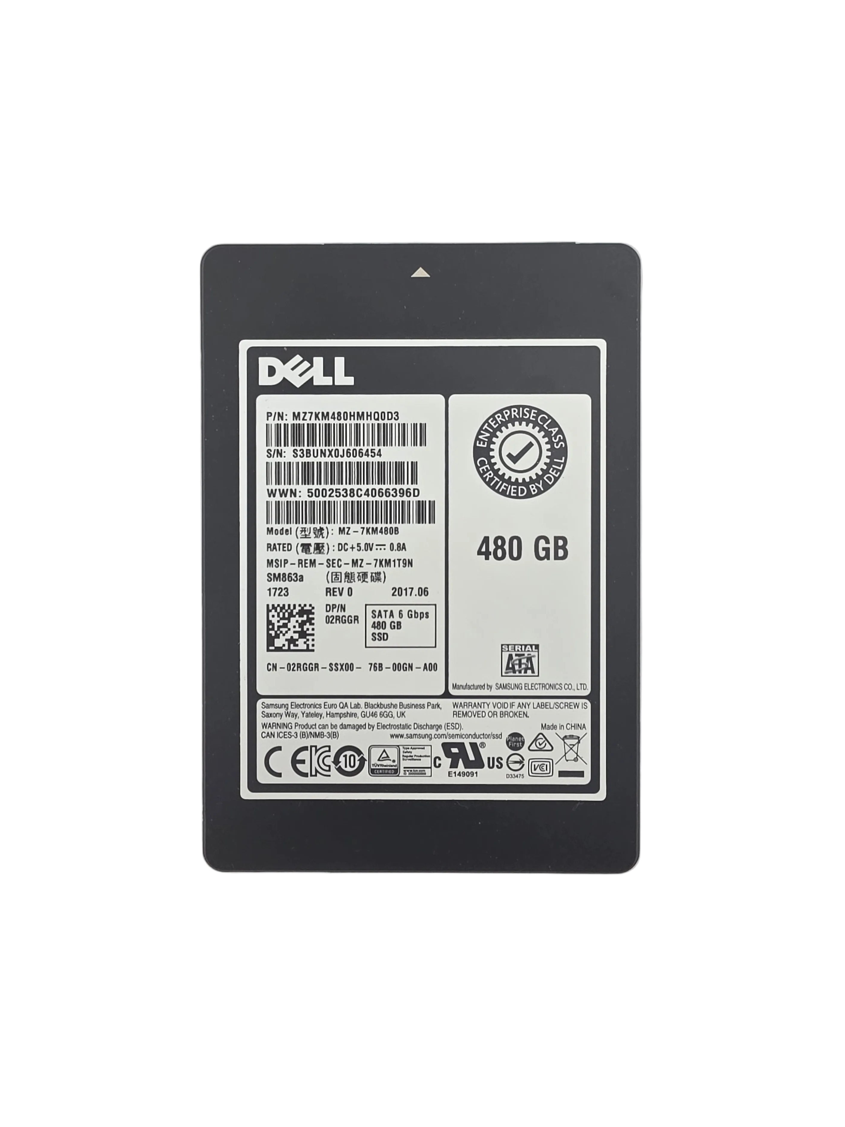 Dell SSD SATA3 2.5" 480GB MLC Mixed Use 6GBPS