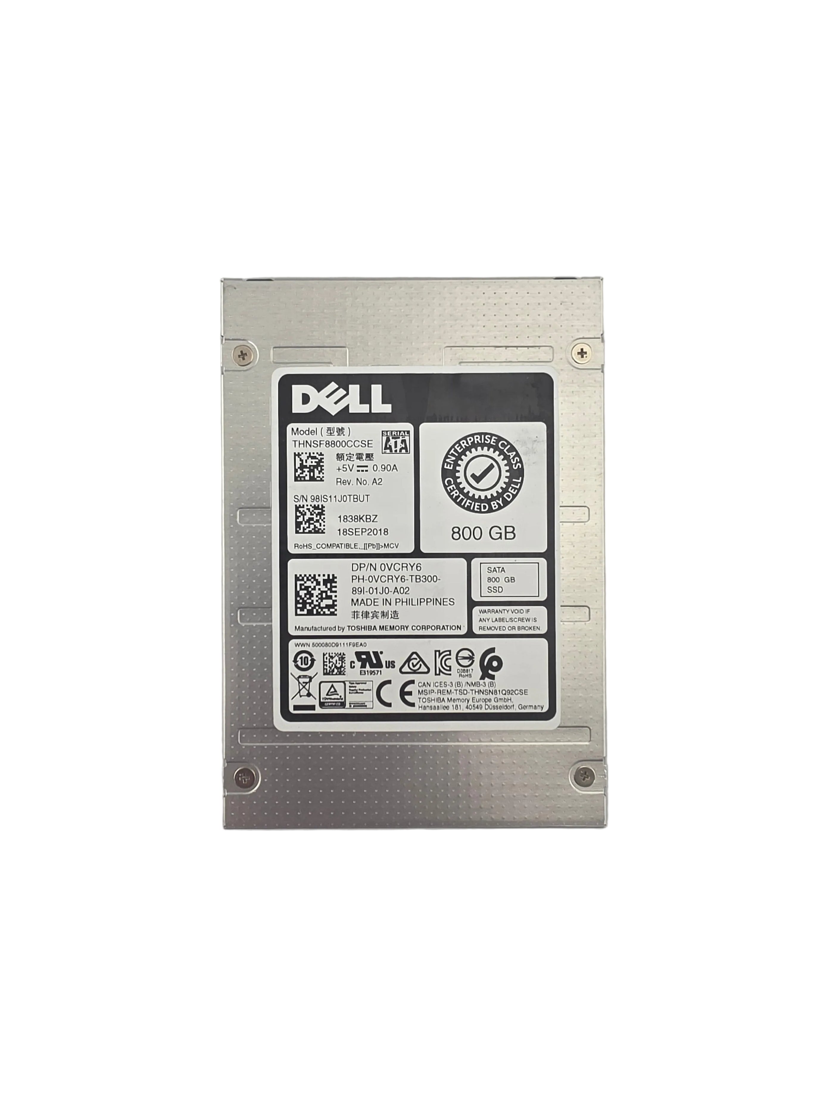Dell SSD SATA3 2.5" 800GB MLC Mixed Use 6GBPS