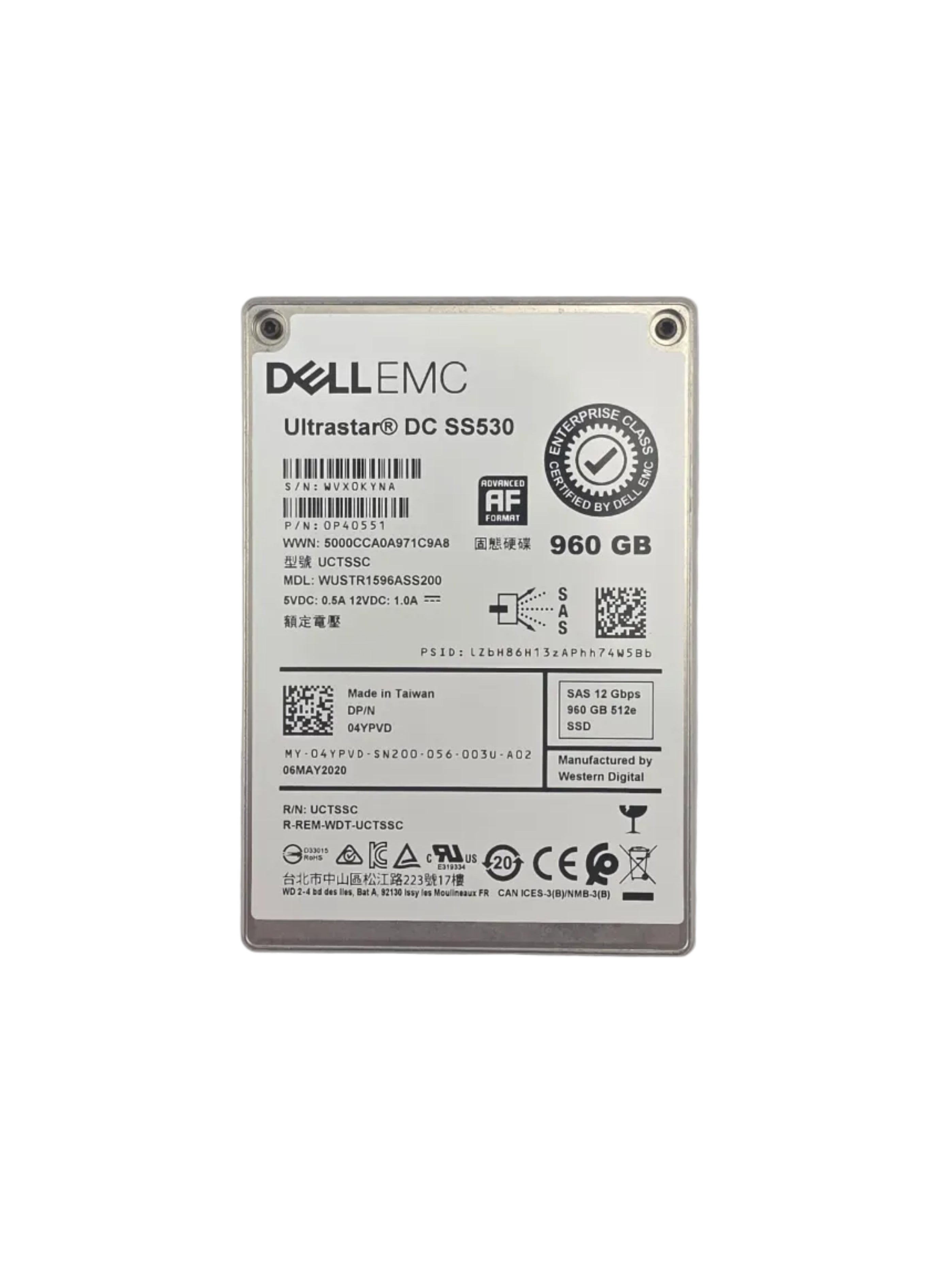 Dell SSD SAS ISE 2.5" 960GB TLC Read Intensive 12GBPS