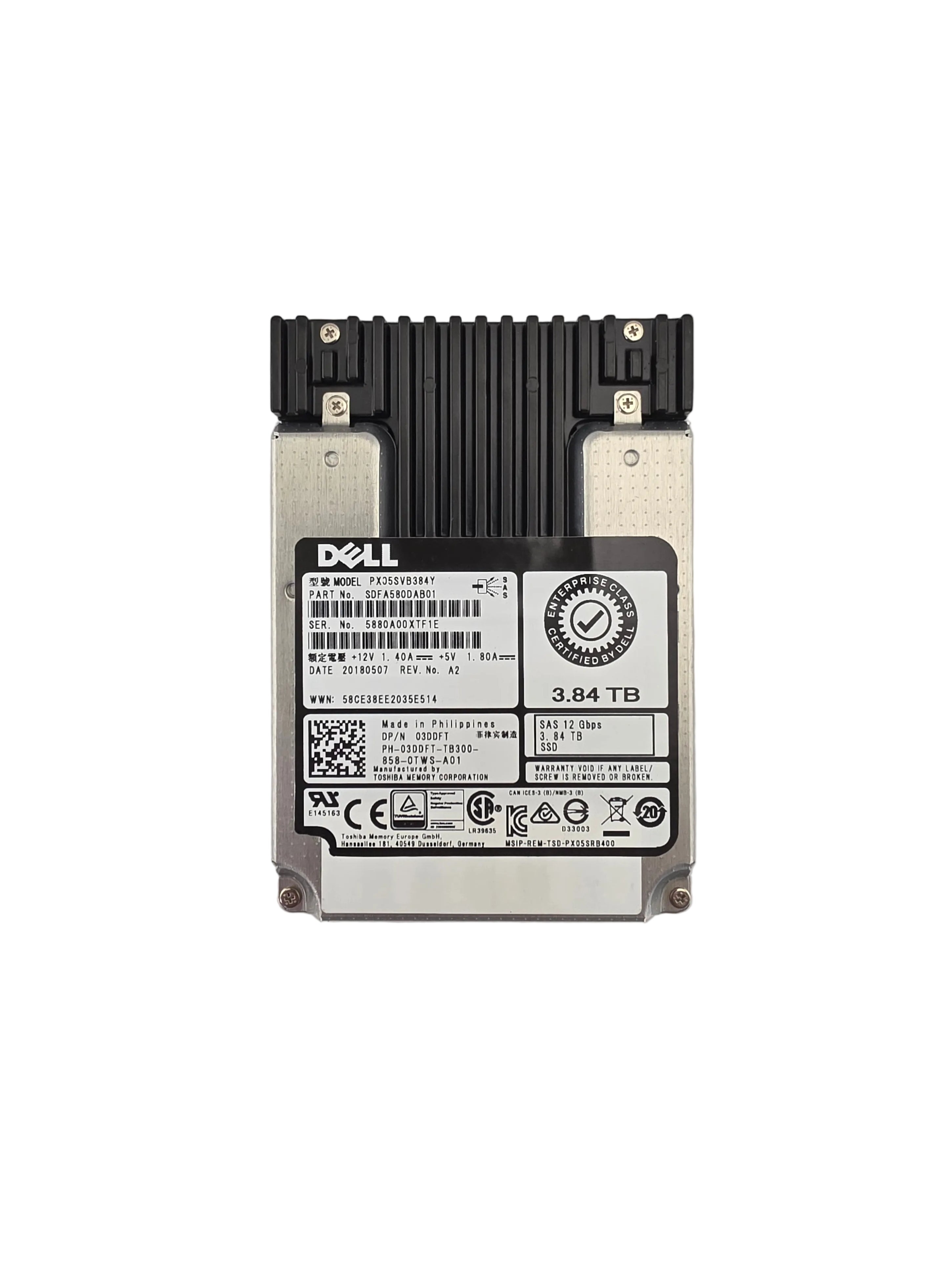 Dell SSD SAS 2.5" 3.84TB MLC Mixed Use 12GBPS