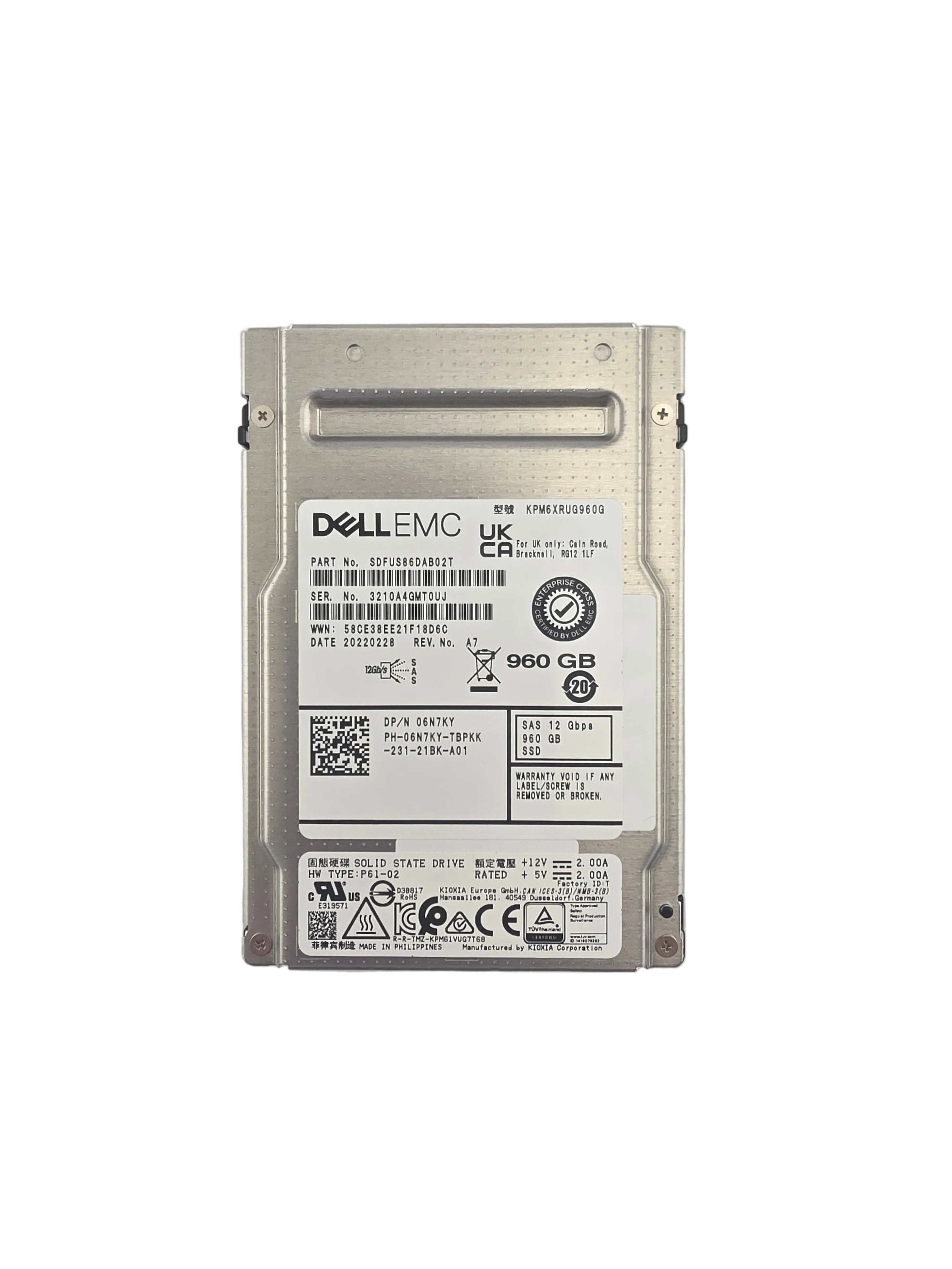 Dell SSD SAS ISE 2.5" 960GB TLC Read Intensive 12GBPS