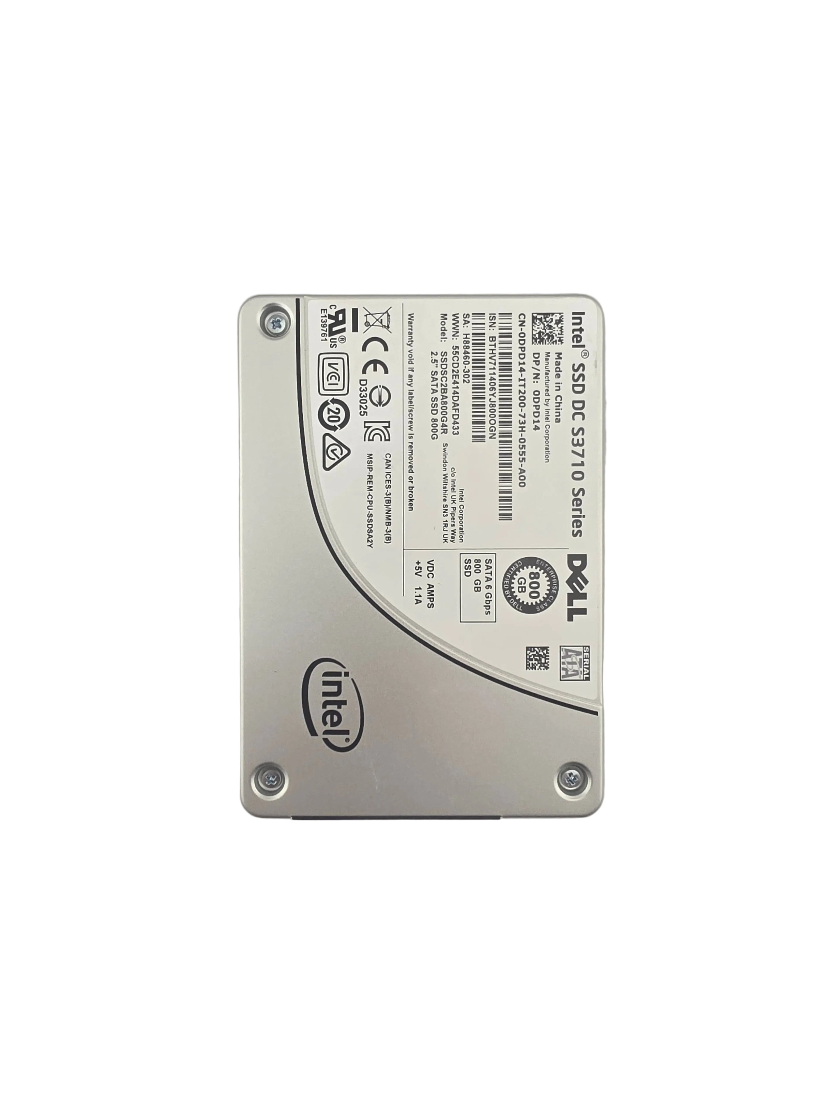 Dell SSD SATA3 2.5" 800GB MLC Write Intensive 6GBPS
