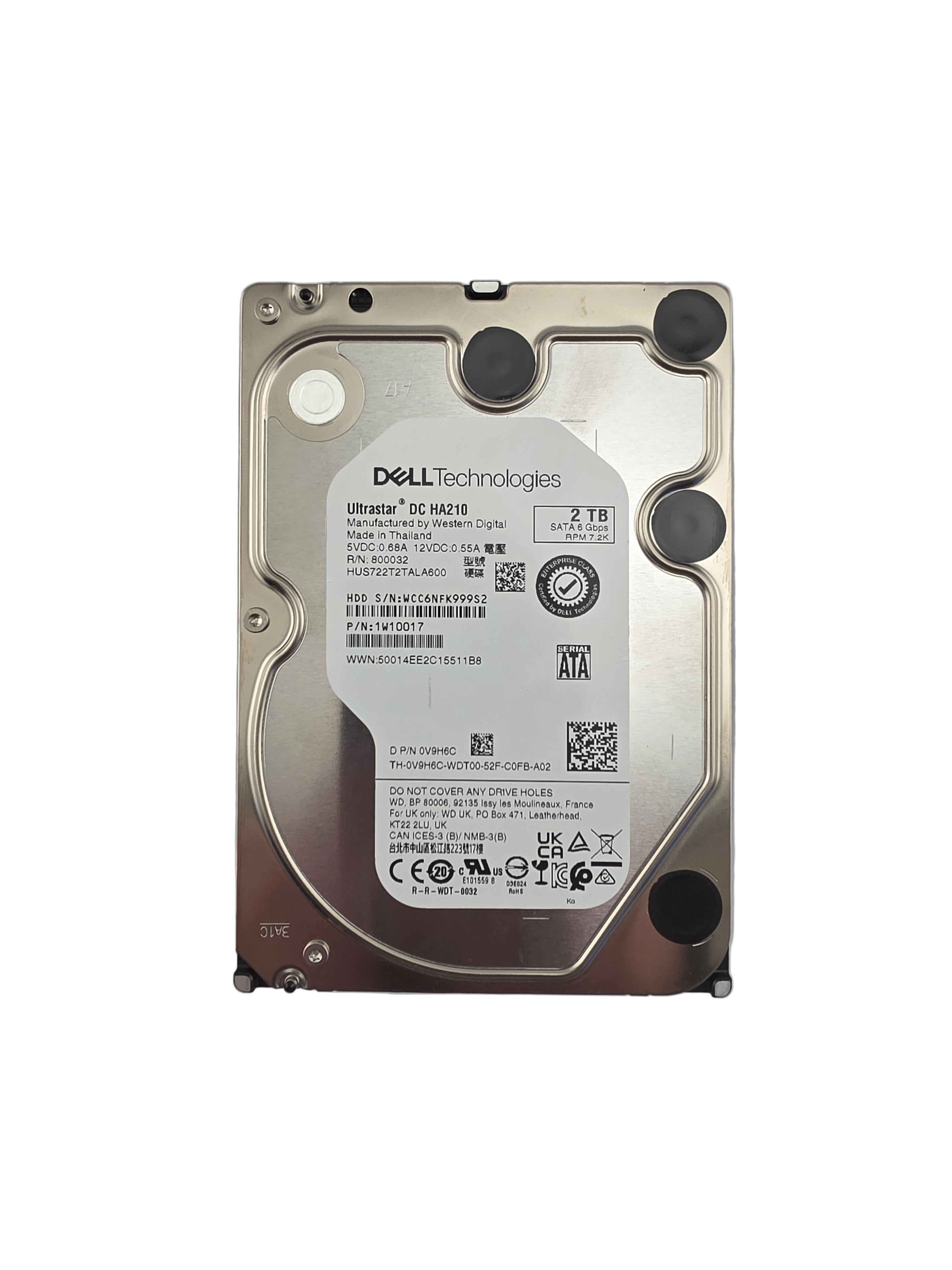 Dell SATA3 3.5" 2TB 7.2K 6GBPS