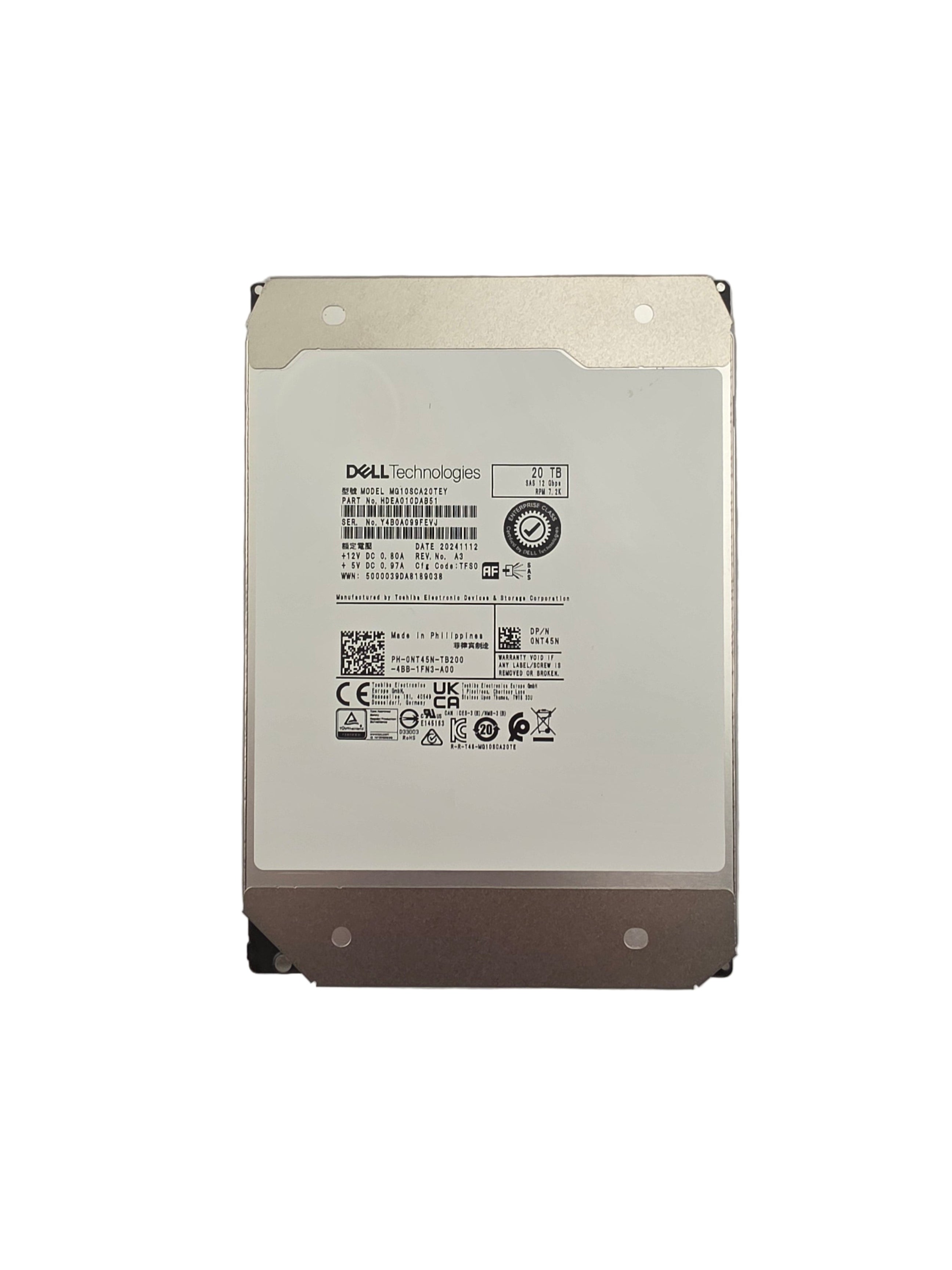 Dell SAS 3.5" 20TB NL 7.2K 12GBPS 512e