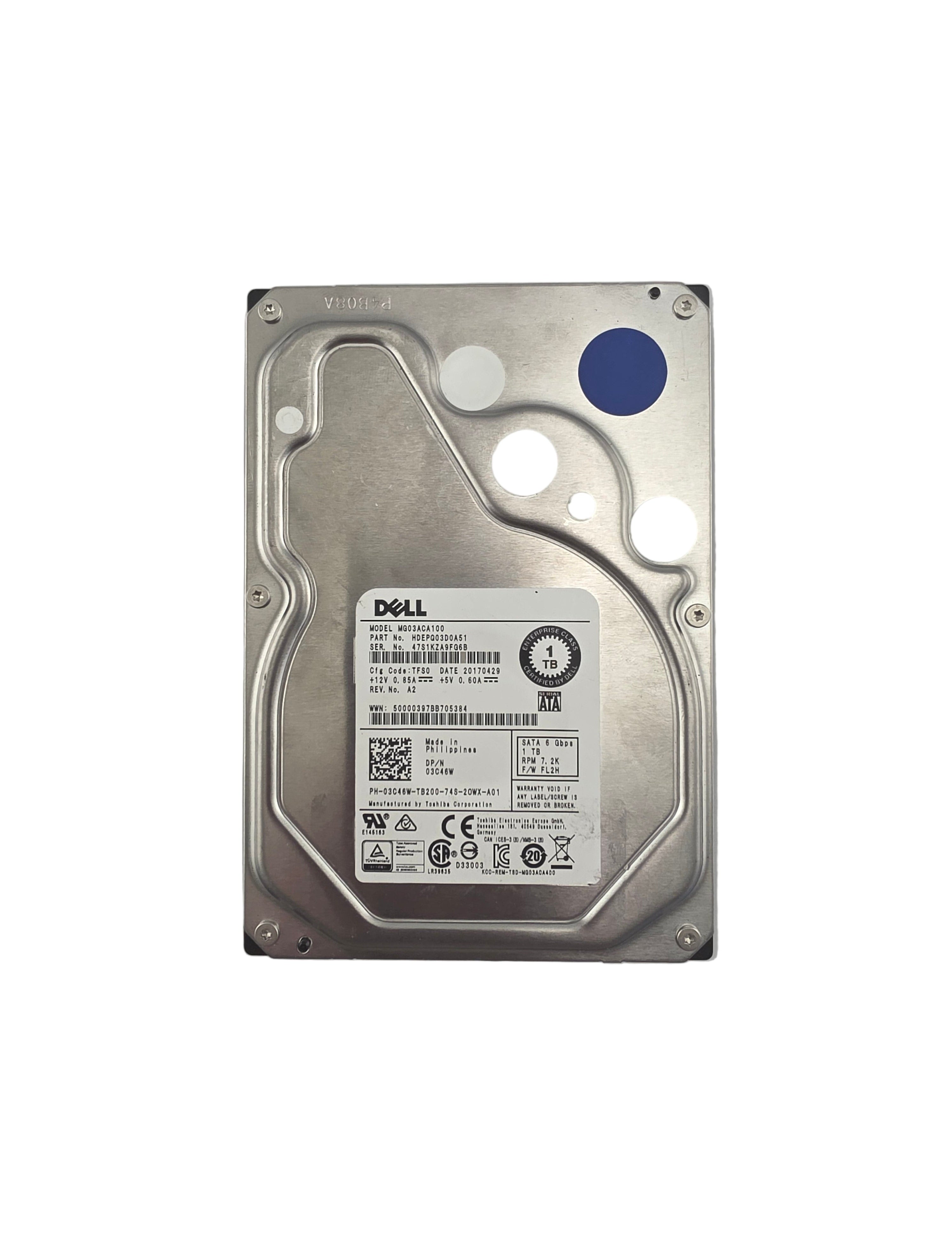 Dell SATA3 3.5" 1TB 7.2K 6GBPS