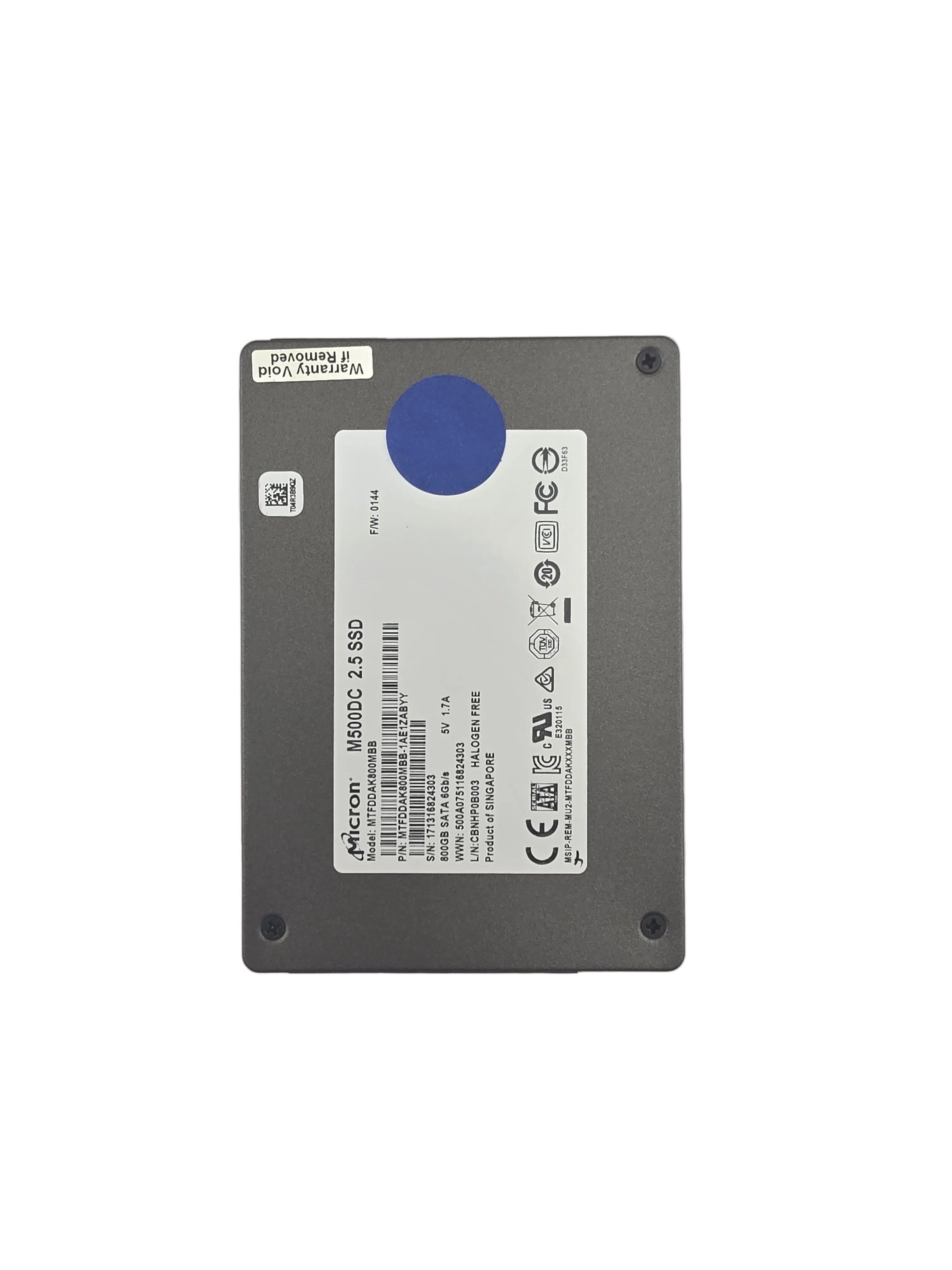 Micron SSD SATA3 2.5" 800GB MLC Read Intensive 6GBPS