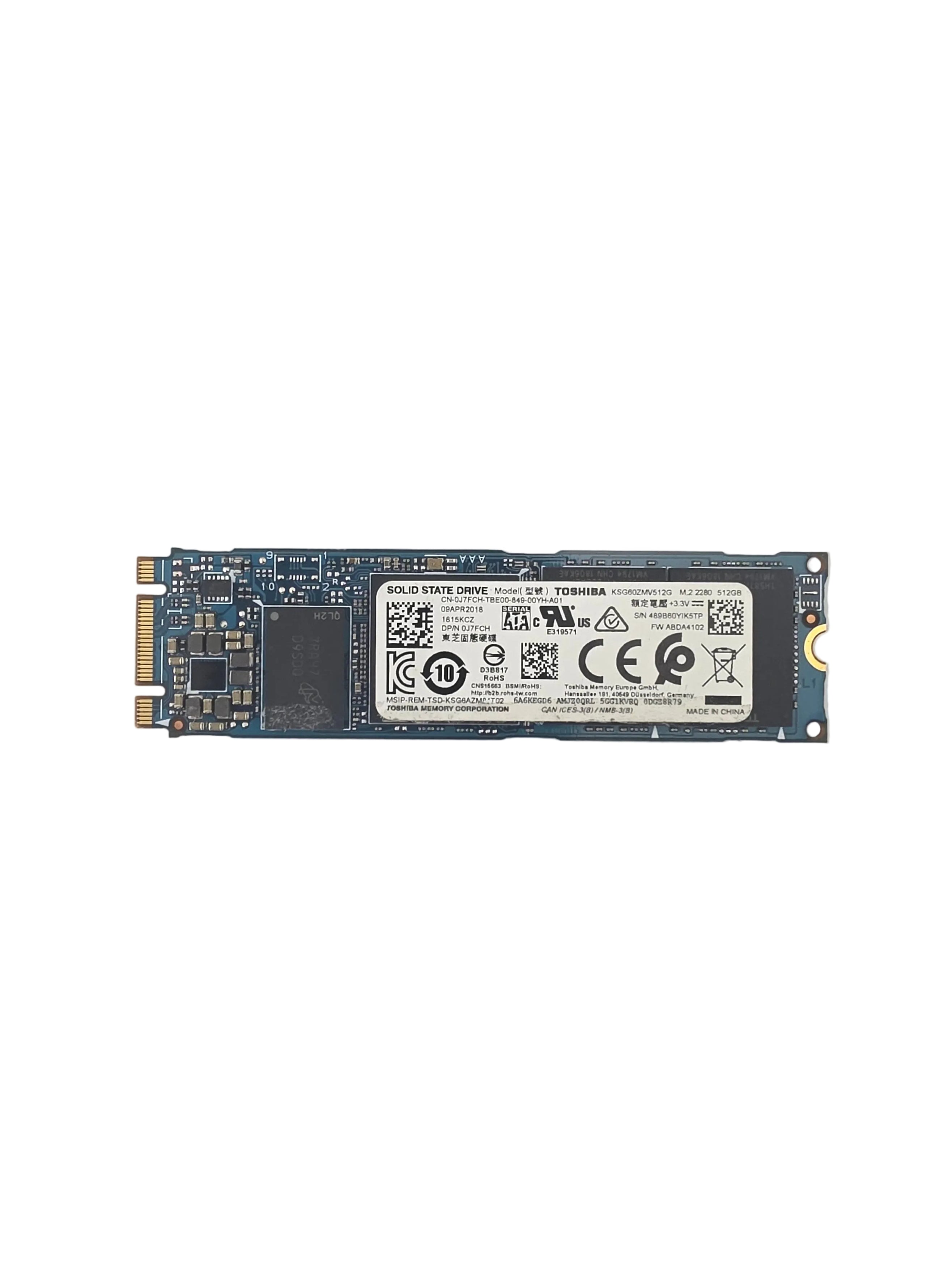 Dell SSD M.2 SATA3 512GB 80MM