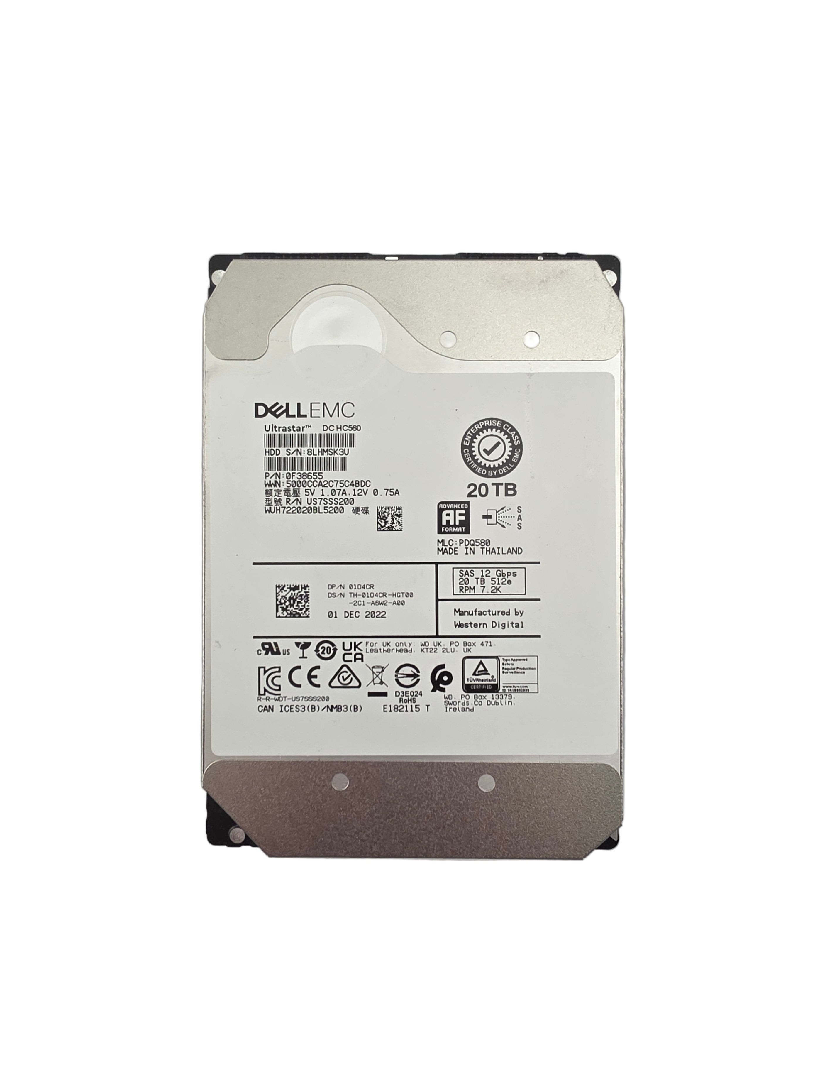 Dell SAS 3.5" 20TB NL 7.2K 12GBPS 512e