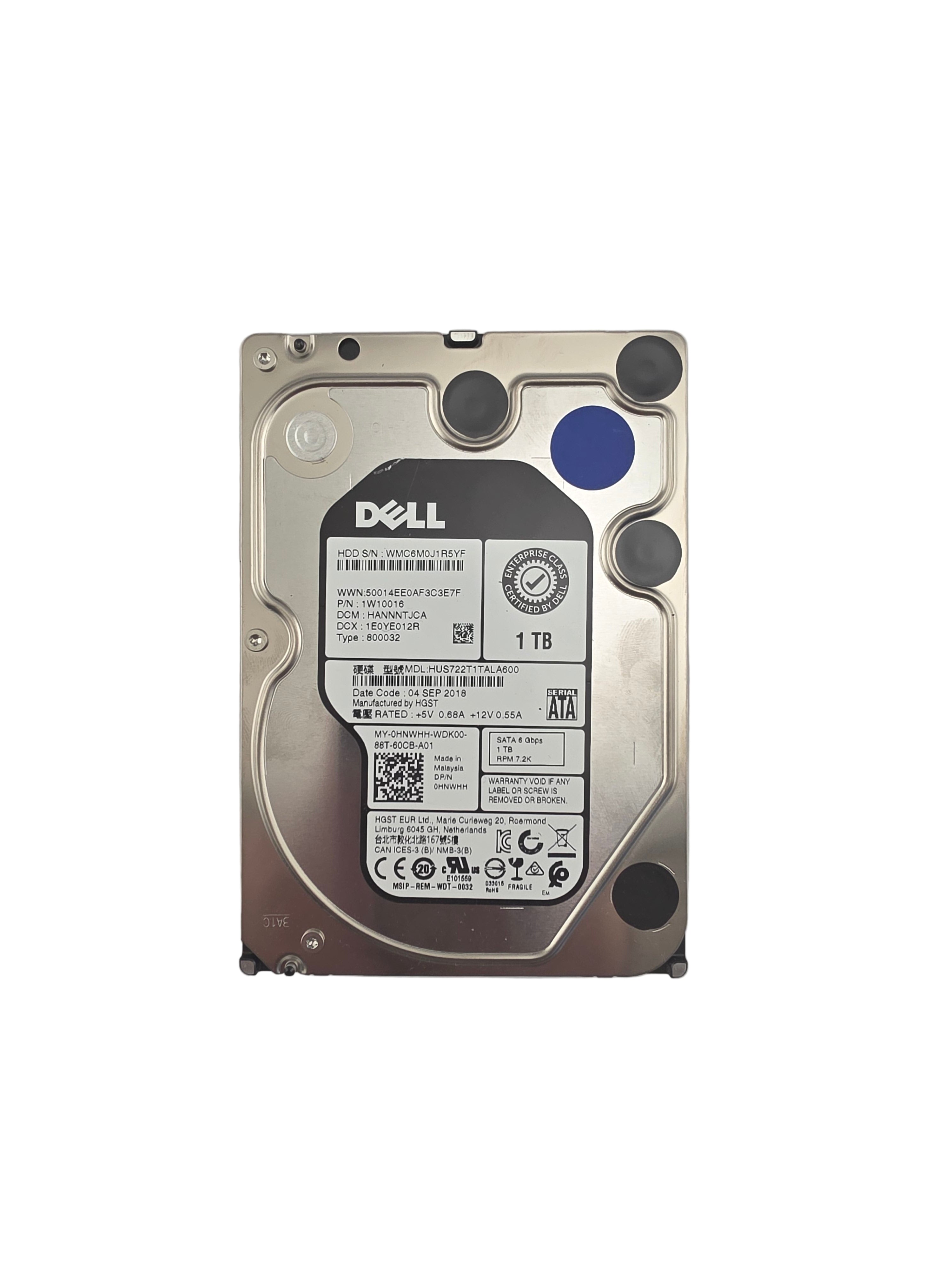 Dell SATA3 3.5" 1TB 7.2K 6GBPS