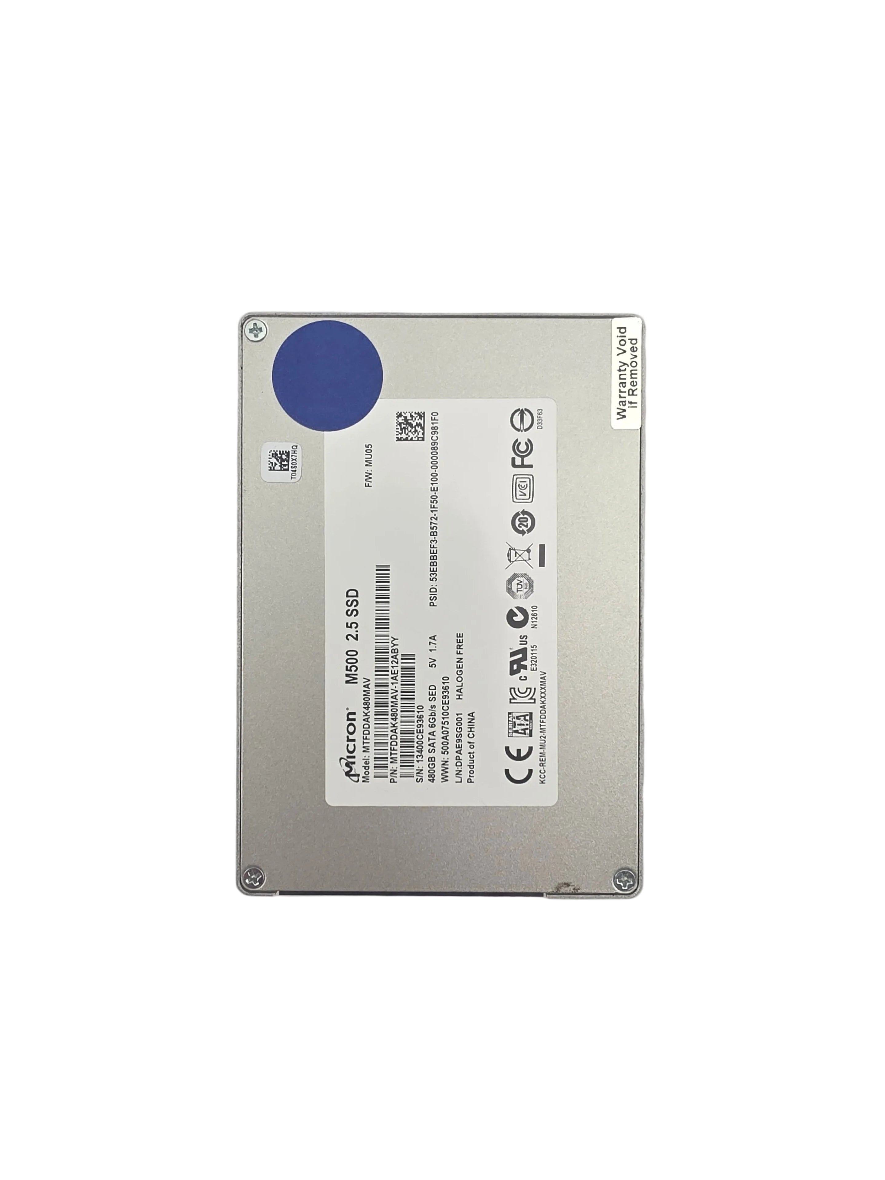 Micron SSD SATA 2.5" 480GB M500 6GBPS