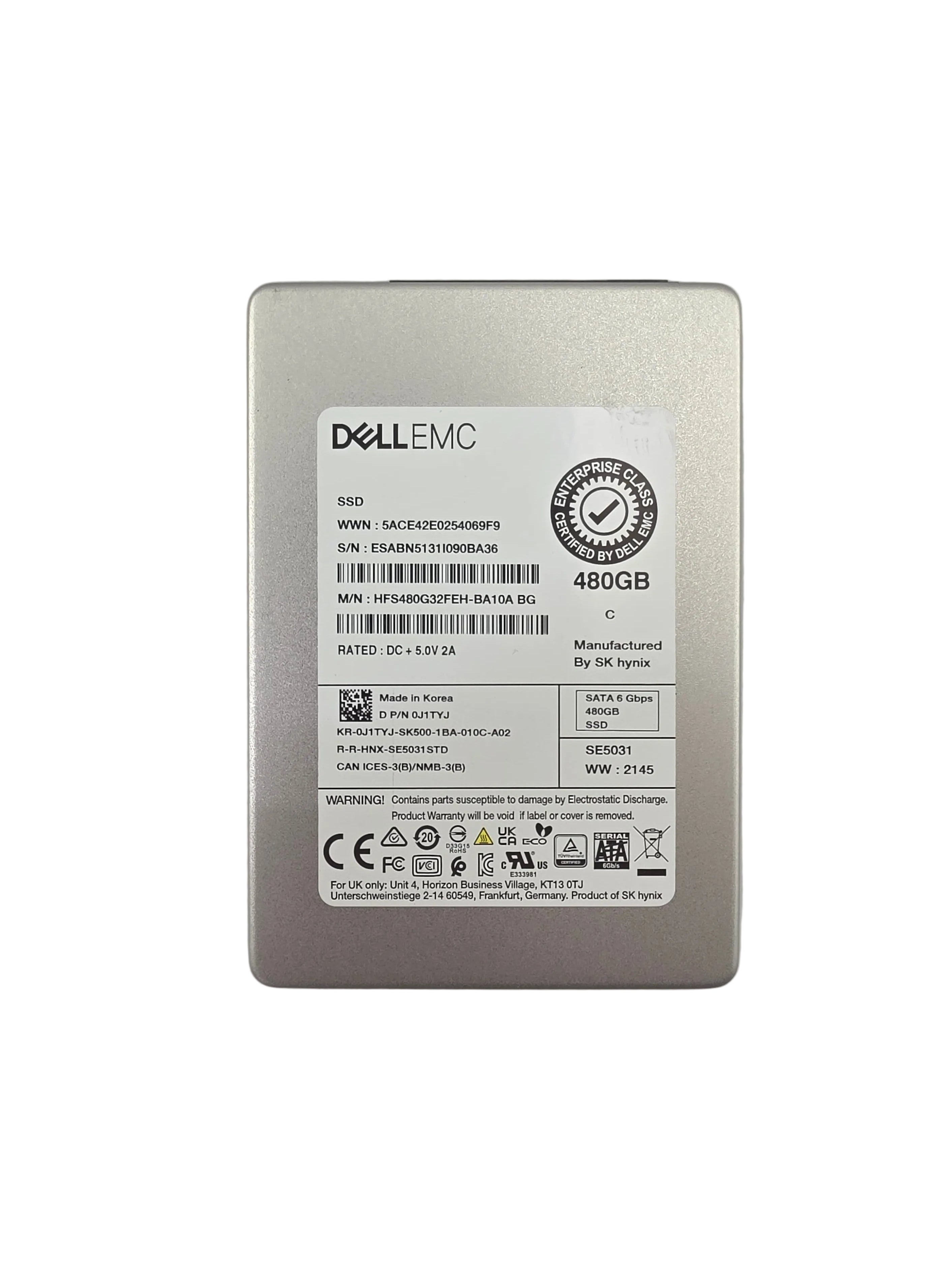 Dell SSD SATA3 2.5" 480GB TLC Mixed Use 6GBPS