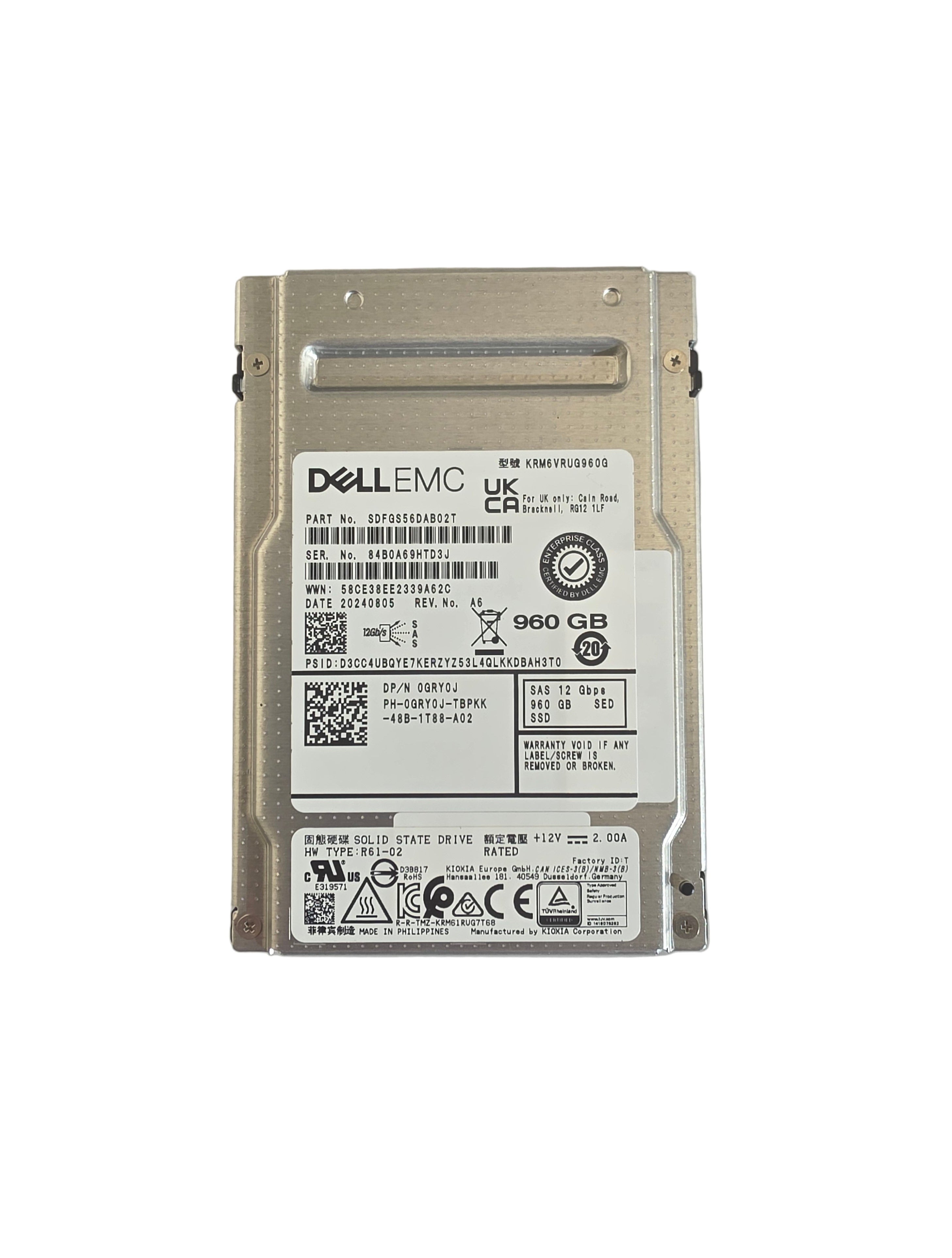 Dell SSD SAS SED 2.5" 960GB TLC Read Intensive 12GBPS