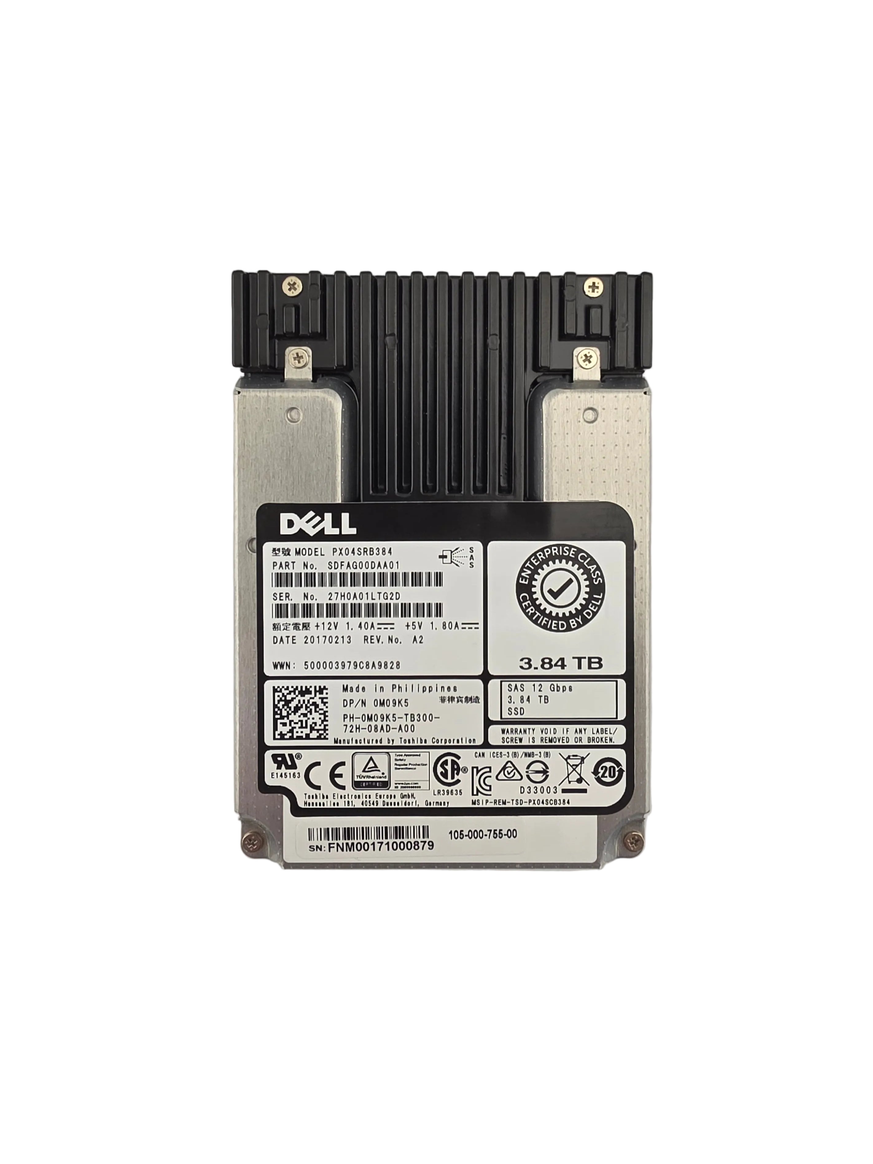 Dell SSD SAS 2.5" 3.84TB MLC Read Intensive 12GBPS