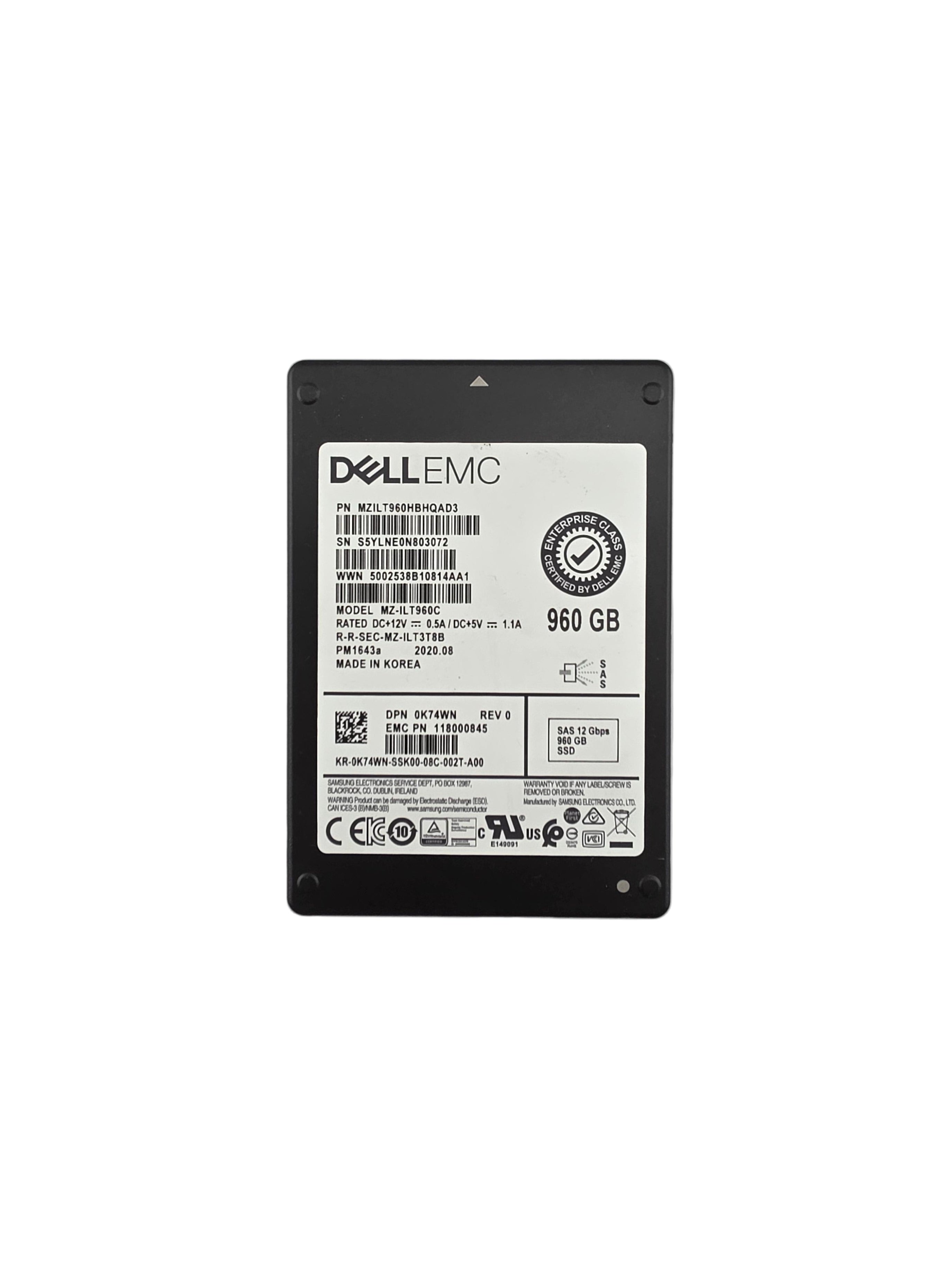 Dell SSD SAS 2.5" 960GB TLC Read Intensive 12GBPS