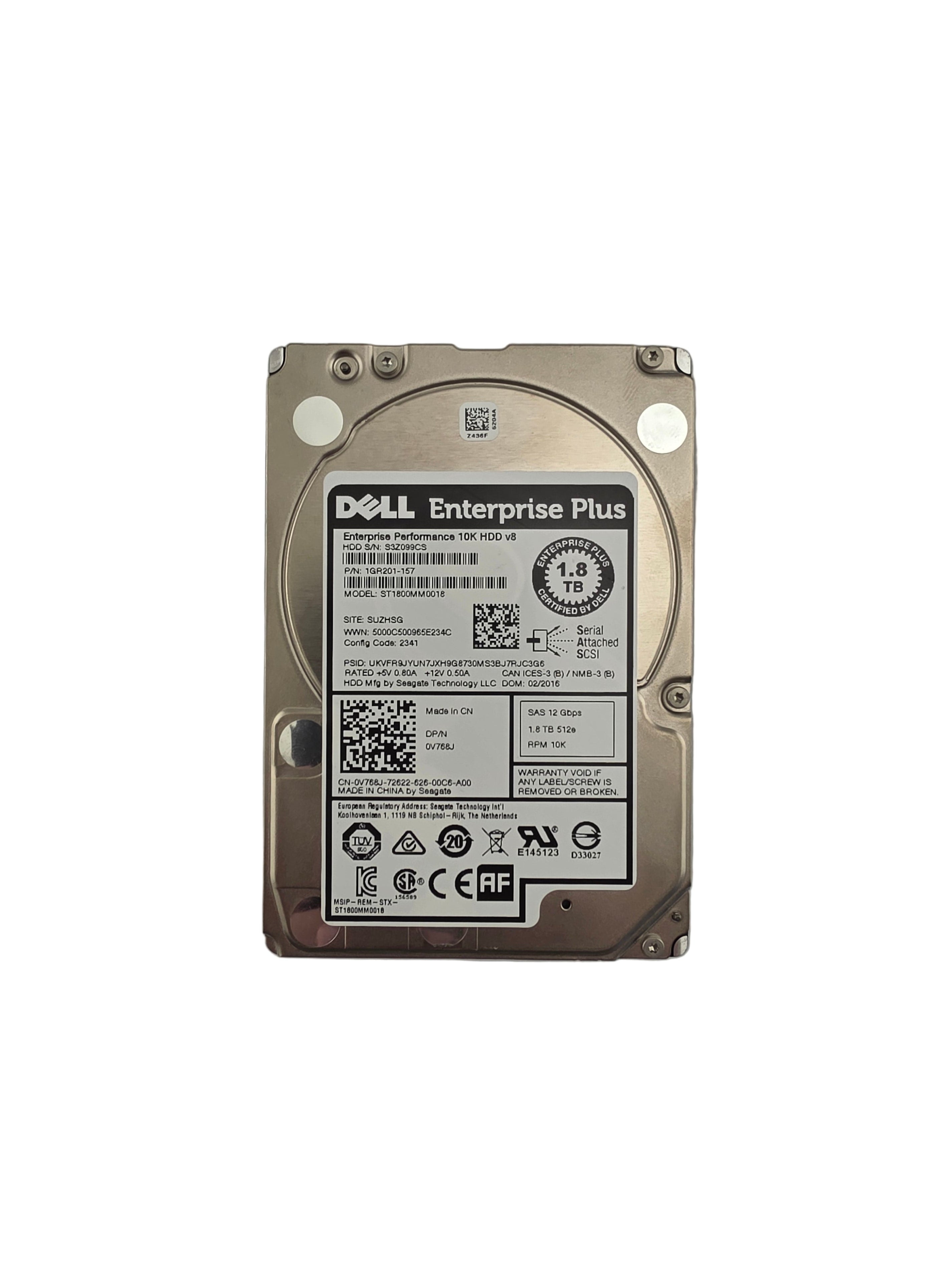 Dell SAS 2.5" 1.8TB 10K 12GBPS 512e